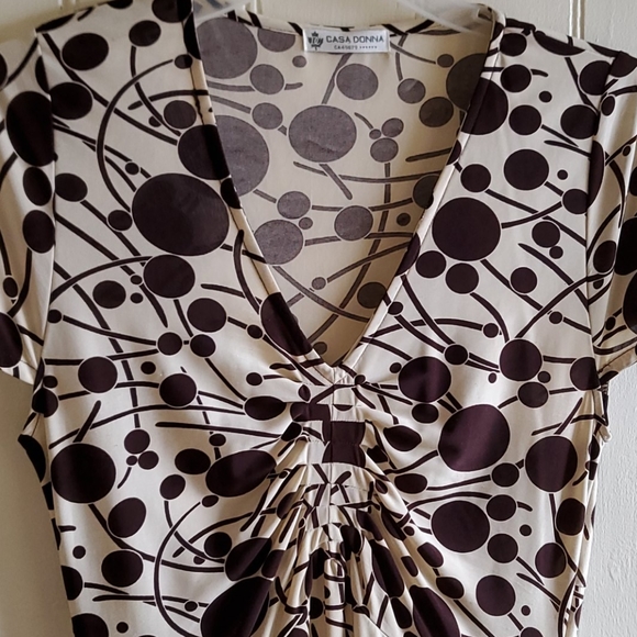Casa Donna 1940s Style Print Dress - Picture 2 of 3